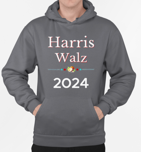 2024 Democratic Presidential Election Nominees Harris Walz T-Shirt Unisex Hoodie