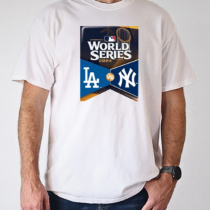 2024 World Series Match Up Banner Los Angeles Dodgers vs. New York Yankees T-Shirt Classic Men's T-shirt