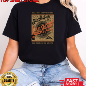 50th Birthday Bash Ft Willie Nelson On Oct 17 2024 Austin City Limits Poster T-Shirt Classic Women's T-shirt