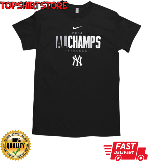 American League Champions MLB New York Yankees 2024 Logo T-Shirt Classic Men's T-shirt