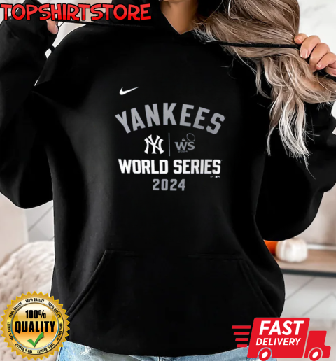 American League Champions MLB New York Yankees 2024 World Series Arched Lockup T-Shirt Unisex Hoodie