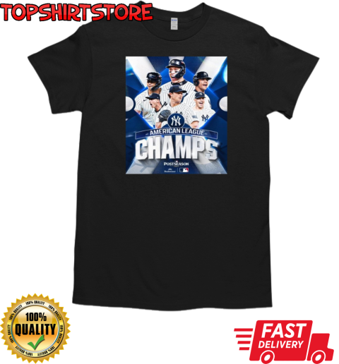 American League Champions MLB New York Yankees Postseason World Series 2024 Poster T-Shirt Classic Men's T-shirt