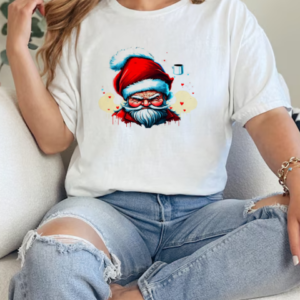 Angry Santa Claus with a Coffee Cup T-Shirt Classic Women's T-shirt