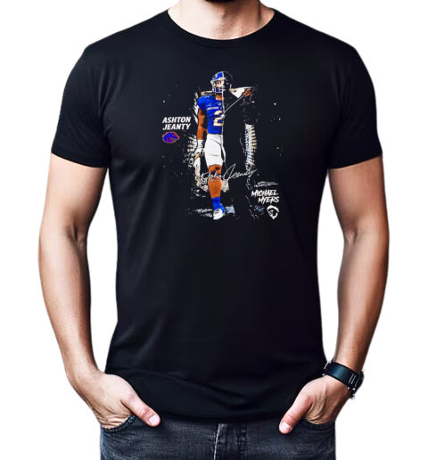 Ashton Jeanty Boise State Broncos X Michael Myers T-Shirt Classic Men's T-shirt