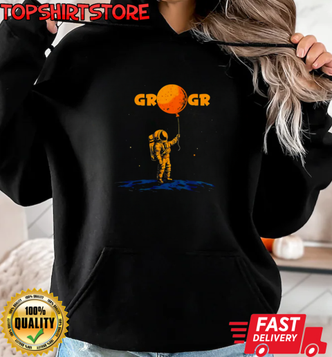 Astronaut stars space grogr moon T-Shirt Unisex Hoodie