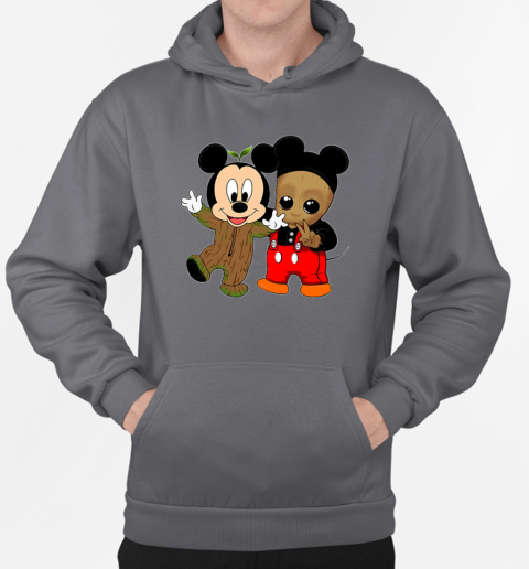 Baby Groot Swap Baby Mickey Mouse T-Shirt Unisex Hoodie