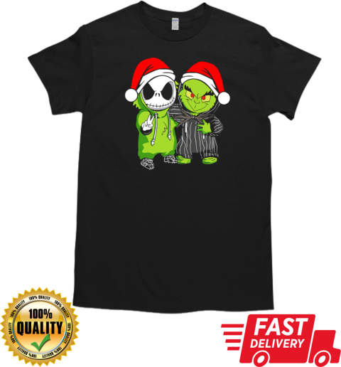 Baby Jack Skellington And Grinch Christmas T-Shirt Classic Men's T-shirt