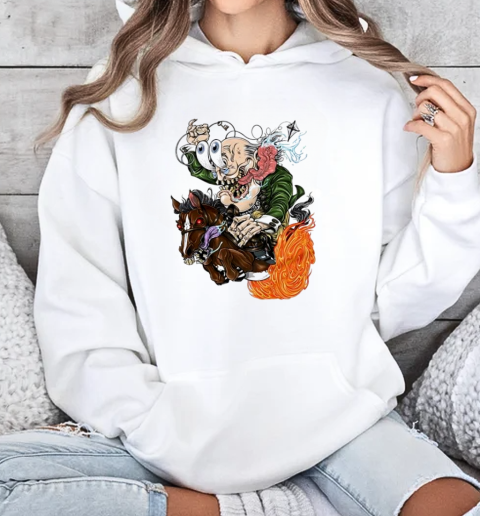 Ben FINKlin galloping horse caricature T-Shirt Unisex Hoodie