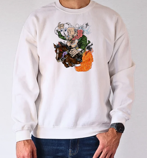 Ben FINKlin galloping horse caricature T-Shirt Unisex Sweatshirt