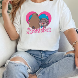 Best friends Moo Deng and Pesto friendship Barbie T-Shirt Classic Women's T-shirt