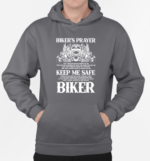 Biker's Prayer Keep Me Safe I'm A Biker T-Shirt Unisex Hoodie