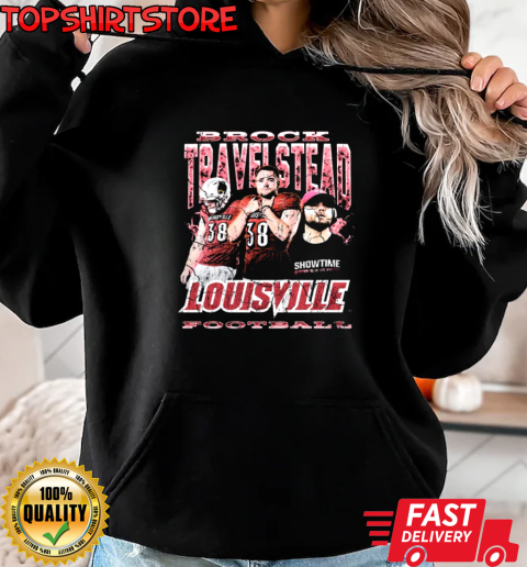 Brock Travelstead Louisville Cardinals Football 90s Graphic T-Shirt Unisex Hoodie