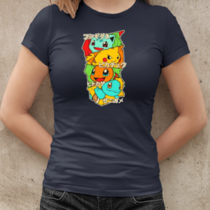 Bulbasaur Pikachu Charmander and Squirtle starters T-Shirt Classic Women's T-shirt