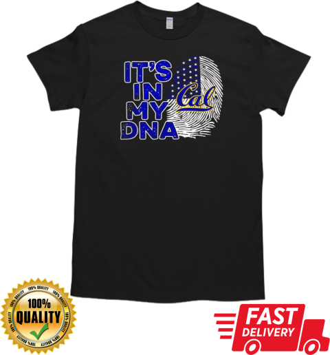 California Golden Bears it's in my DNA fingerprint 2024 T-Shirt Classic Men's T-shirt