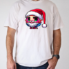 Cartoon Character Wearing Santa Claus Hat with Green Eyes and Red Beard T-Shirt Classic Men's T-shirt