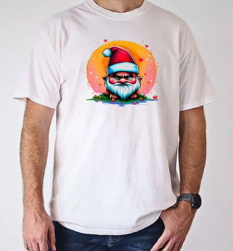 Cartoon Gnome Illustration for Christmas Greetings T-Shirt Classic Men's T-shirt