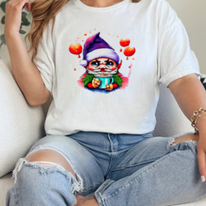 Cartoon Gnome with Colorful Balloons Illustration T-Shirt Classic Women's T-shirt