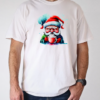 Cartoon Santa Claus Drinking Coffee T-Shirt Classic Men's T-shirt