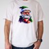 Cartoon Santa Claus holding a cup of coffee T-Shirt Classic Men's T-shirt