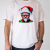 Cartoon Santa Claus with Coffee Cup T-Shirt Classic Men's T-shirt