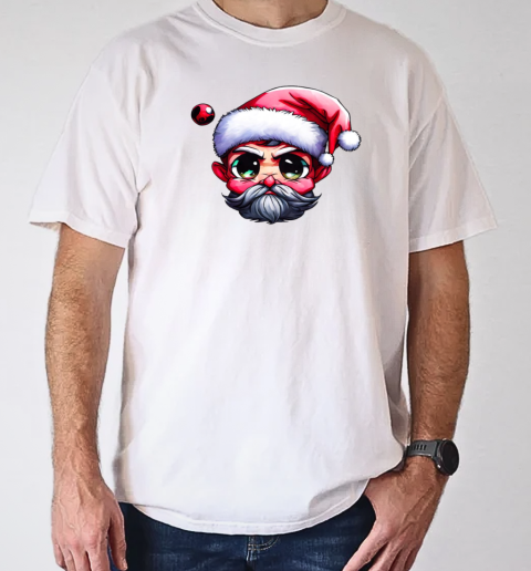 Cartoon Santa Claus with Red Ball T-Shirt Classic Men's T-shirt