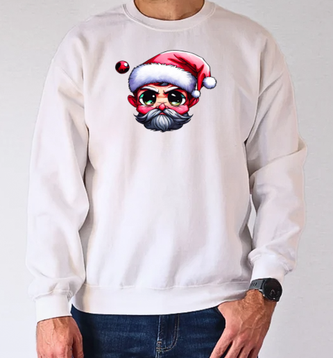 Cartoon Santa Claus with Red Ball T-Shirt Unisex Sweatshirt