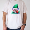 Cartoon gnome with red cup in front of trees T-Shirt Classic Men's T-shirt