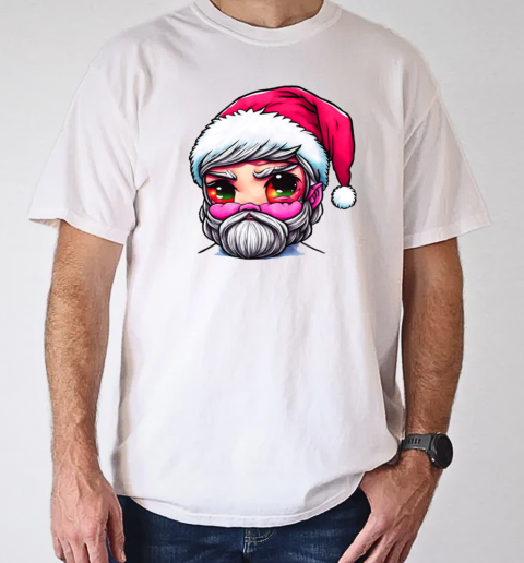 Christmas Cartoon Character with Beard and Red Eyes T-Shirt Classic Men's T-shirt