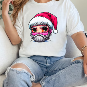 Christmas Cartoon Character with Beard and Red Eyes T-Shirt Classic Women's T-shirt