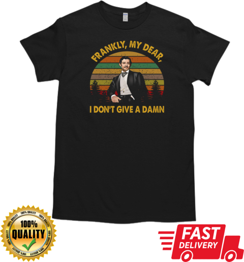 Clark Gable Frankly My Dear I Don't Give A Damn Retro Vintage T-Shirt Classic Men's T-shirt