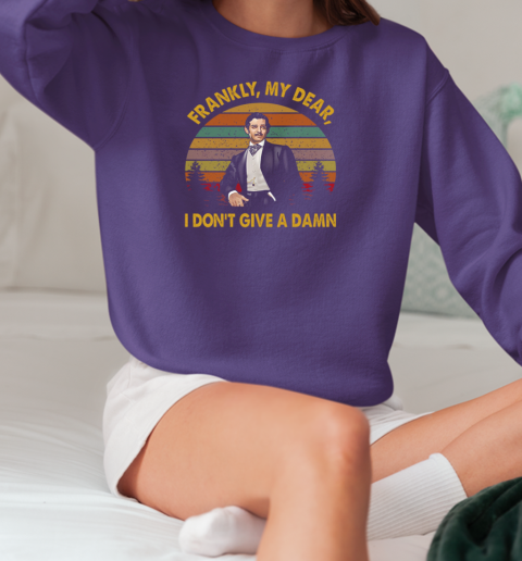 Clark Gable Frankly My Dear I Don't Give A Damn Retro Vintage T-Shirt Unisex Sweatshirt