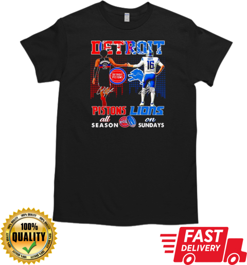 Cunningham goff Pistons all season Lions on sundays T-Shirt Classic Men's T-shirt