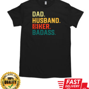 Dad Husband Biker Badass T-Shirt Classic Men's T-shirt