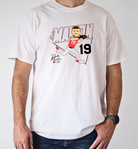 Dale Martin 19 Caricature Louisiana Ragin' Cajuns football Signature T-Shirt Classic Men's T-shirt