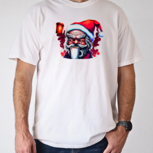 Dark and Mysterious Santa Claus Drawing T-Shirt Classic Men's T-shirt