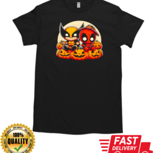 Deadpool and Wolverine Cute Halloween T-Shirt Classic Men's T-shirt