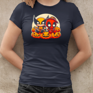 Deadpool and Wolverine Cute Halloween T-Shirt Classic Women's T-shirt