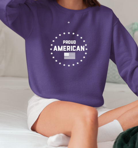 Design Danica Patrick Wearing Proud American T-Shirt Unisex Sweatshirt