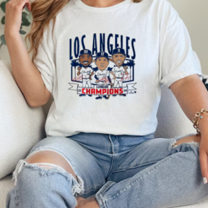 Design Los Angeles Baseball League Champions Caricatures T-Shirt Classic Women's T-shirt