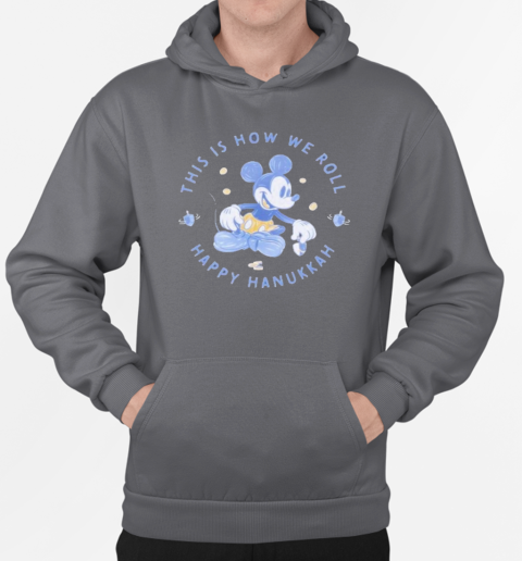 Design Mickey Mouse Hanukkah Pullover T-Shirt Unisex Hoodie