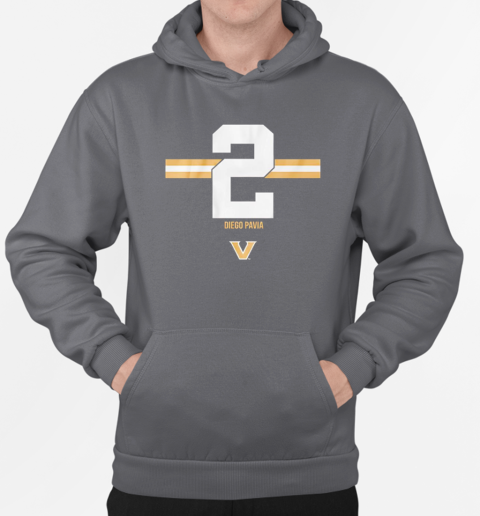 Diego Pavia Vanderbilt Commodores football 2 stripe vintage T-Shirt Unisex Hoodie