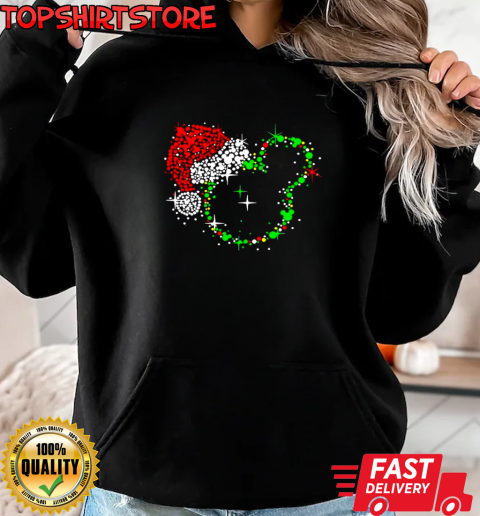 Disney Mickey Santa Christmas T-Shirt Unisex Hoodie