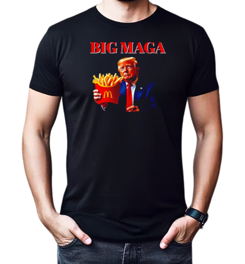 Donald Trump Mcdonald's Big Maga fries T-Shirt Classic Men's T-shirt