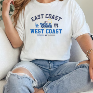 East coast vs West coast Dodgers vs Yankees '47 2024 World Series matchup split T-Shirt Classic Women's T-shirt