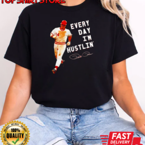 Every day i'm hustlin' Pete Rose T-Shirt Classic Women's T-shirt