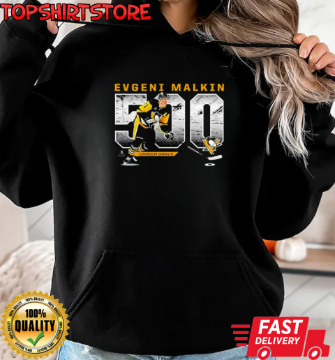 Evgeni Malkin Pittsburgh Penguins 500 Goals T-Shirt Unisex Hoodie