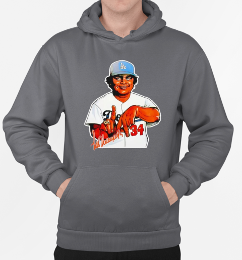 Fernando Valenzuela art baseball signature T-Shirt Unisex Hoodie