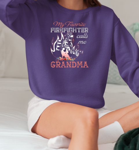 Firefighter Calls Me Grandma T-Shirt Unisex Sweatshirt