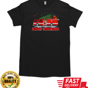 Firefighter Merry Christmas Firefighter T-Shirt Classic Men's T-shirt