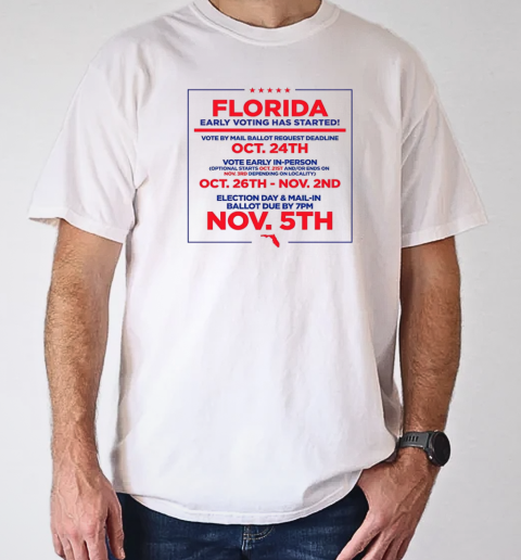 Florida early voting has started T-Shirt Classic Men's T-shirt